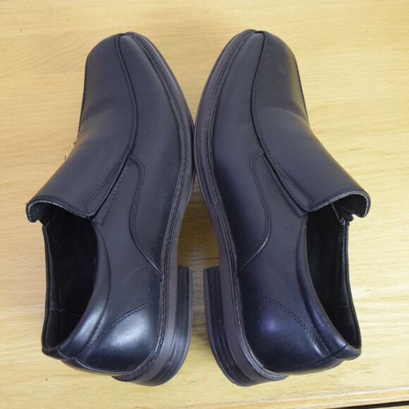 Alpine Swiss Mens Dress Shoes Size 8 Leather Slip On Black Business Professional main image 6